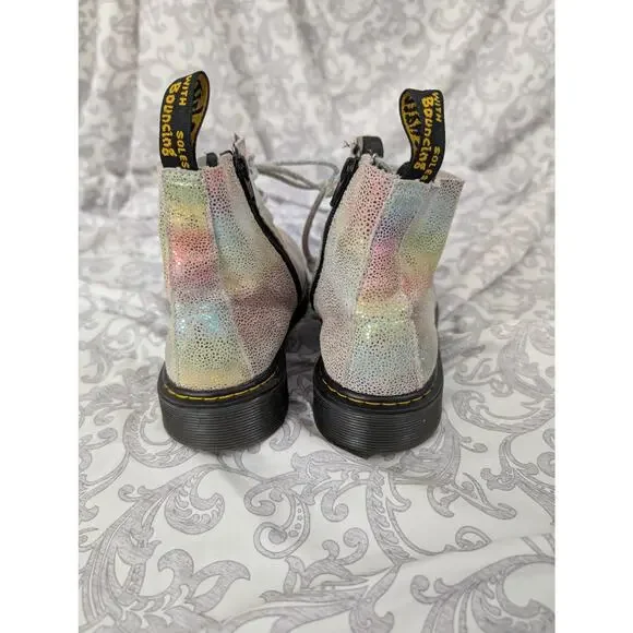 Dr. Martens 1460 Pascal Y Iridescent Lace Up Boots Size 5M/6L - Picture 5 of 12